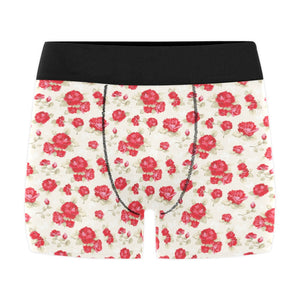 Rose Pattern Print Design 01 Men's All Over Print Boxer Briefs Men's Underwear