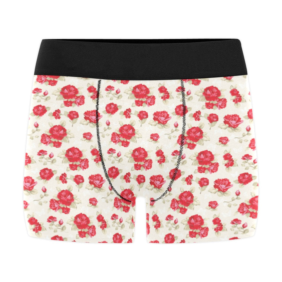 Rose Pattern Print Design 01 Men's All Over Print Boxer Briefs Men's Underwear