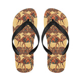 Camel polynesian tribal design pattern Unisex Flip Flops