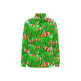 Clown Fish Pattern Print Design 01 Women's Long Sleeve Polo Shirt