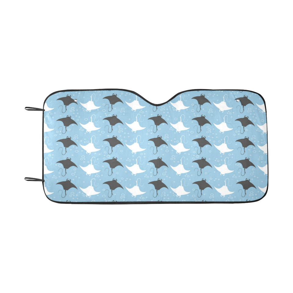 Stingray Pattern Print Design 03 Car Sun Shade