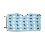 Stingray Pattern Print Design 03 Car Sun Shade
