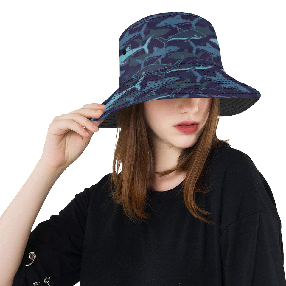 Shark pattern Unisex Bucket Hat