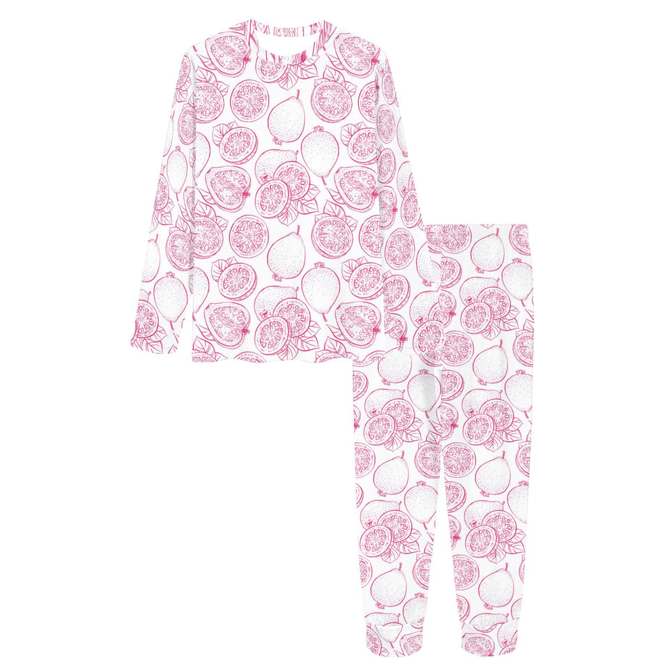 Sketch guava pattern Women's All Over Print Pajama Set