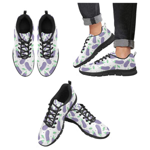 Eggplant Pattern Print Design 05 Men's Breathable Sneakers ( Model 055)