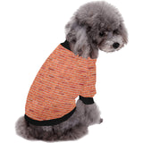 Brick Printed Pattern Print Design 03 All Over Print Pet Dog Round Neck Fuzzy Shirt