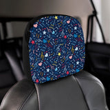 Music Notes Pattern Print Design 03 Car Headrest Cover