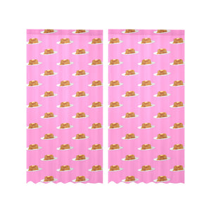 Pancake Pattern Print Design 04 Gauze Curtain