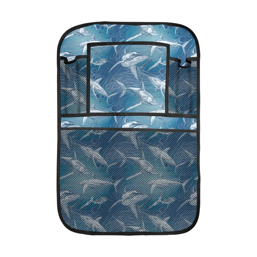 Shark hand drawn Car Seat Back Organizer