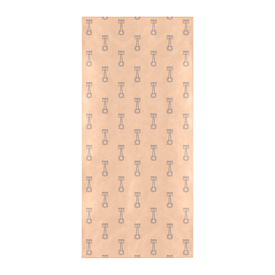 Engine Piston Cream Background Pattern Design 04 Beach Towel