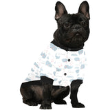 cute rhino heart pattern All Over Print Pet Dog Round Neck Fuzzy Shirt