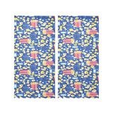 Popcorn Pattern Print Design 01 Gauze Curtain