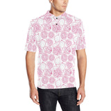 Sketch guava pattern Men's All Over Print Polo Shirt
