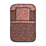 Gear Pattern Print Design 04 Car Seat Back Organizer
