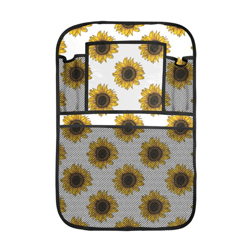 sunflowers design pattern Car Seat Back Organizer