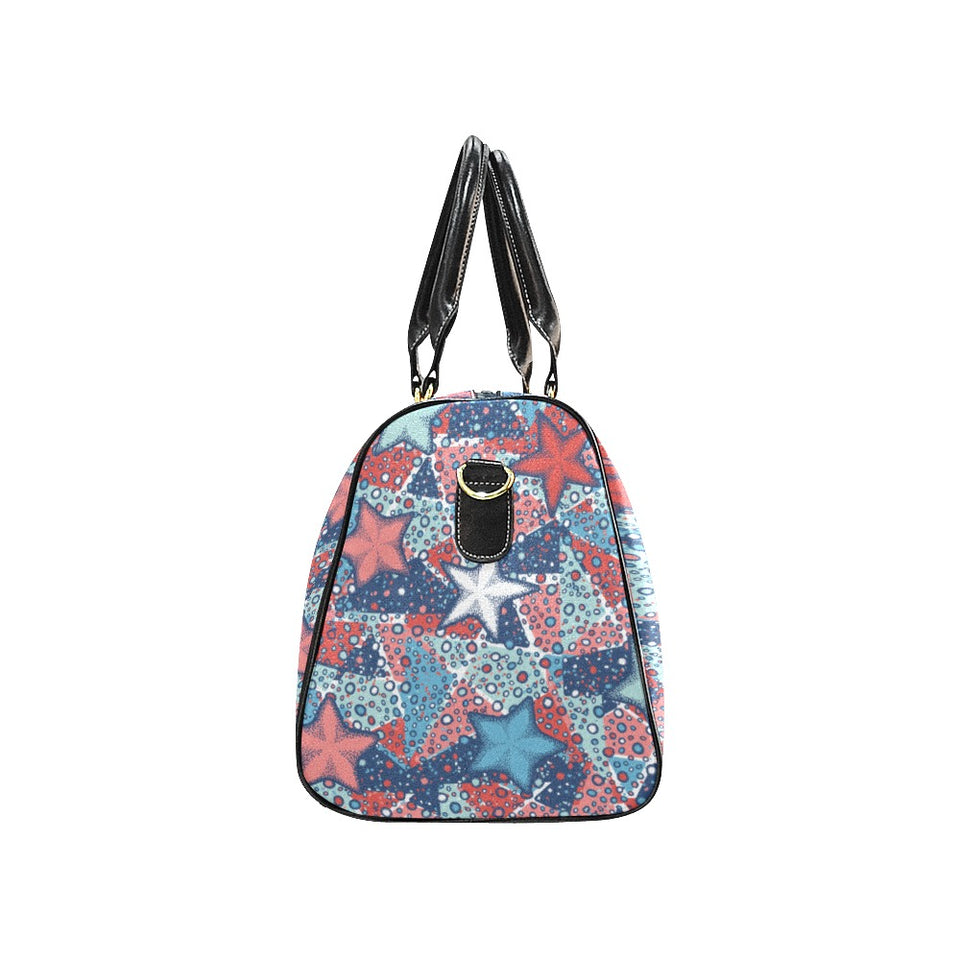 Hand drawn colorful starfish Travel Bag