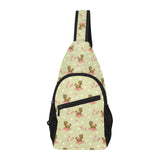 Yorkshire Terrier Pattern Print Design 01 All Over Print Chest Bag