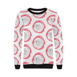 Hand drawn dragon fruit Women's Crew Neck Sweatshirt