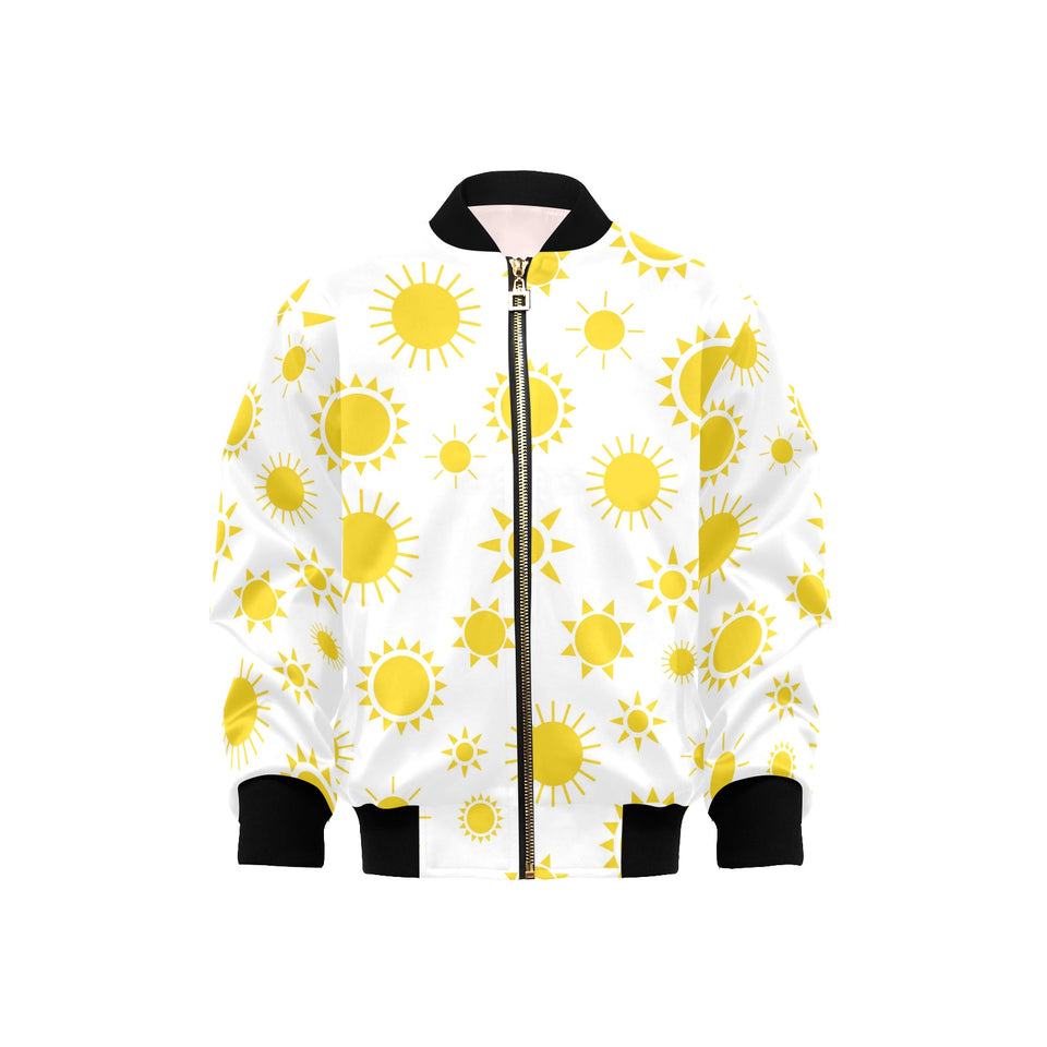 Sun pattern Kids' Boys' Girls' Bomber Jacket