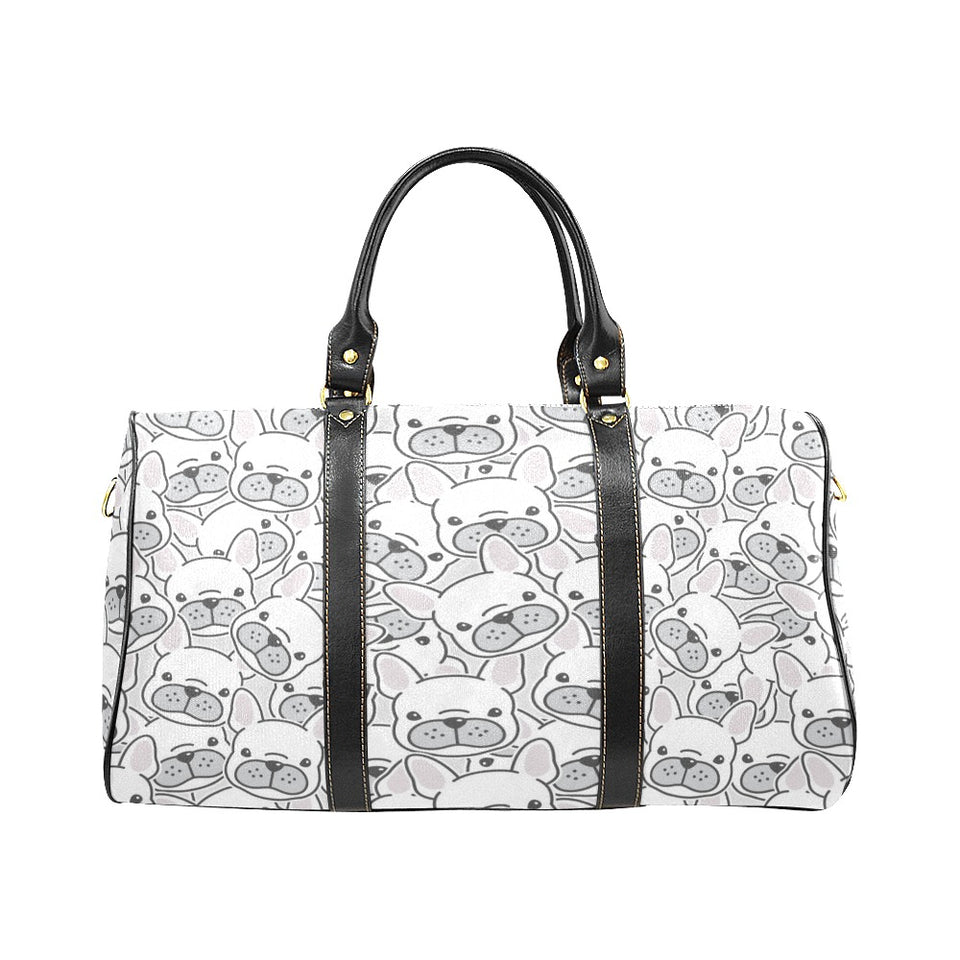 Cute french bulldog head pattern Travel Bag