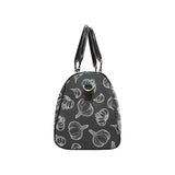 Garlic pattern black background Travel Bag