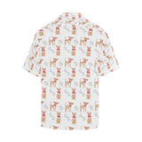 Chihuahua bone paw pattern Men's All Over Print Hawaiian Shirt