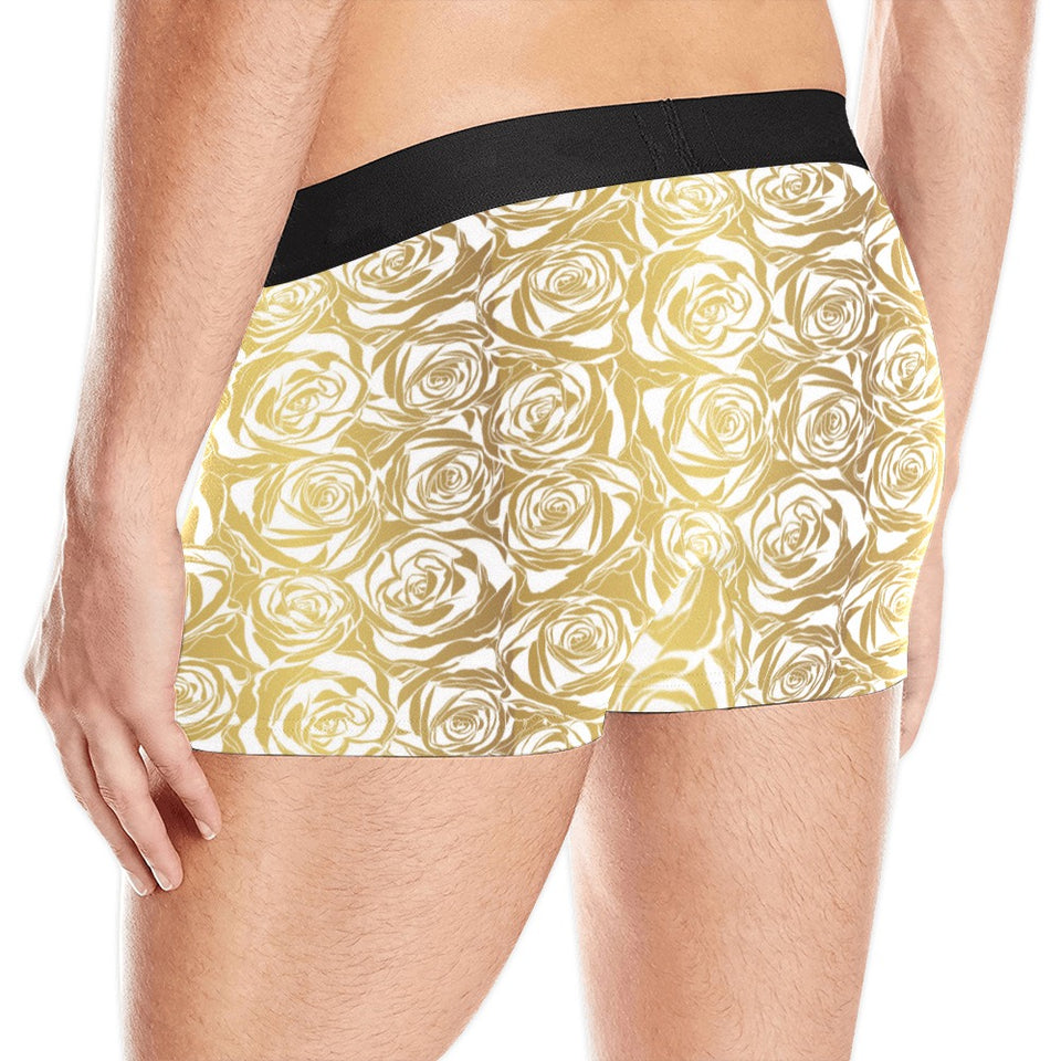 Rose Pattern Print Design 05 Men's All Over Print Boxer Briefs Men's Underwear