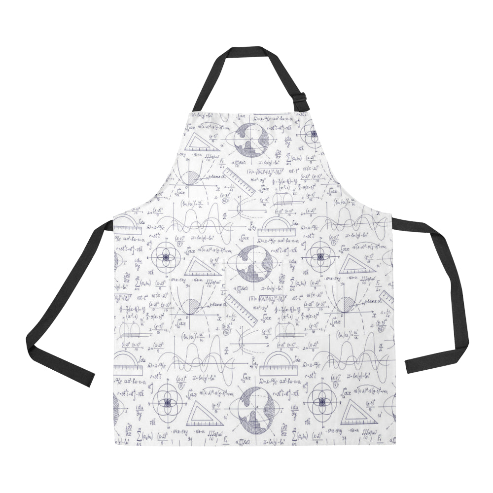 Math Pattern Print Design 03 All Over Print Adjustable Apron