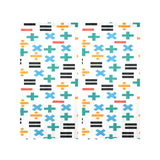 Math Pattern Print Design 05 Gauze Curtain