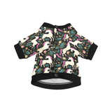 Unicorns forest background All Over Print Pet Dog Round Neck Fuzzy Shirt