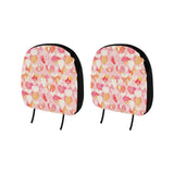 Hand drawn heart design pattern Car Headrest Cover