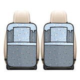 Seagull Pattern Print Design 02 Car Seat Back Organizer