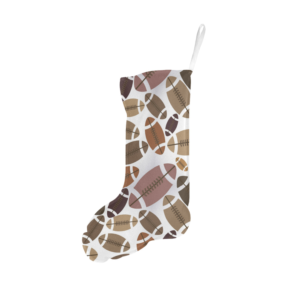 American football ball pattern Christmas Stocking