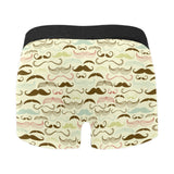 Mustache Beard Pattern Print Design 01 Men's All Over Print Boxer Briefs Men's Underwear