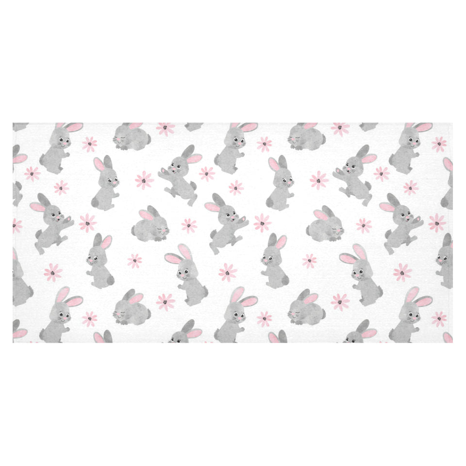 Watercolor cute rabbit pattern Tablecloth