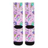 Cute ice cream cone animal pattern Crew Socks