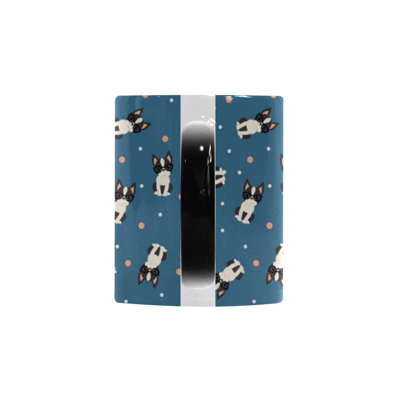 Cute boston terrier dog spattern Morphing Mug Heat Changing Mug