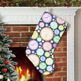 Colorful clock background Christmas Stocking