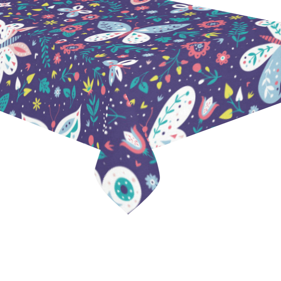 Colorful butterfly flower pattern.eps Tablecloth