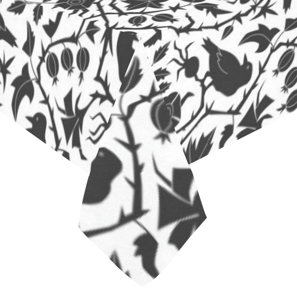 Crow dark floral pattern Tablecloth