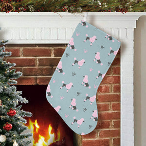 poodle dog pattern Christmas Stocking