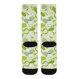 Cute frog dragonfly pattern Crew Socks