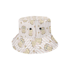 cute owl leaf Unisex Bucket Hat