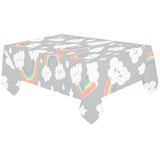 Cute rainbow clound star pattern Tablecloth