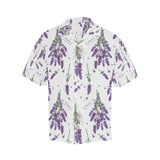 lavender flower design pattern Men's All Over Print Hawaiian Shirt