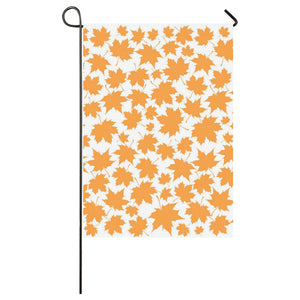 Orange Maple Leaf pattern House Flag Garden Flag