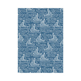 Hand drawn sailboat pattern House Flag Garden Flag