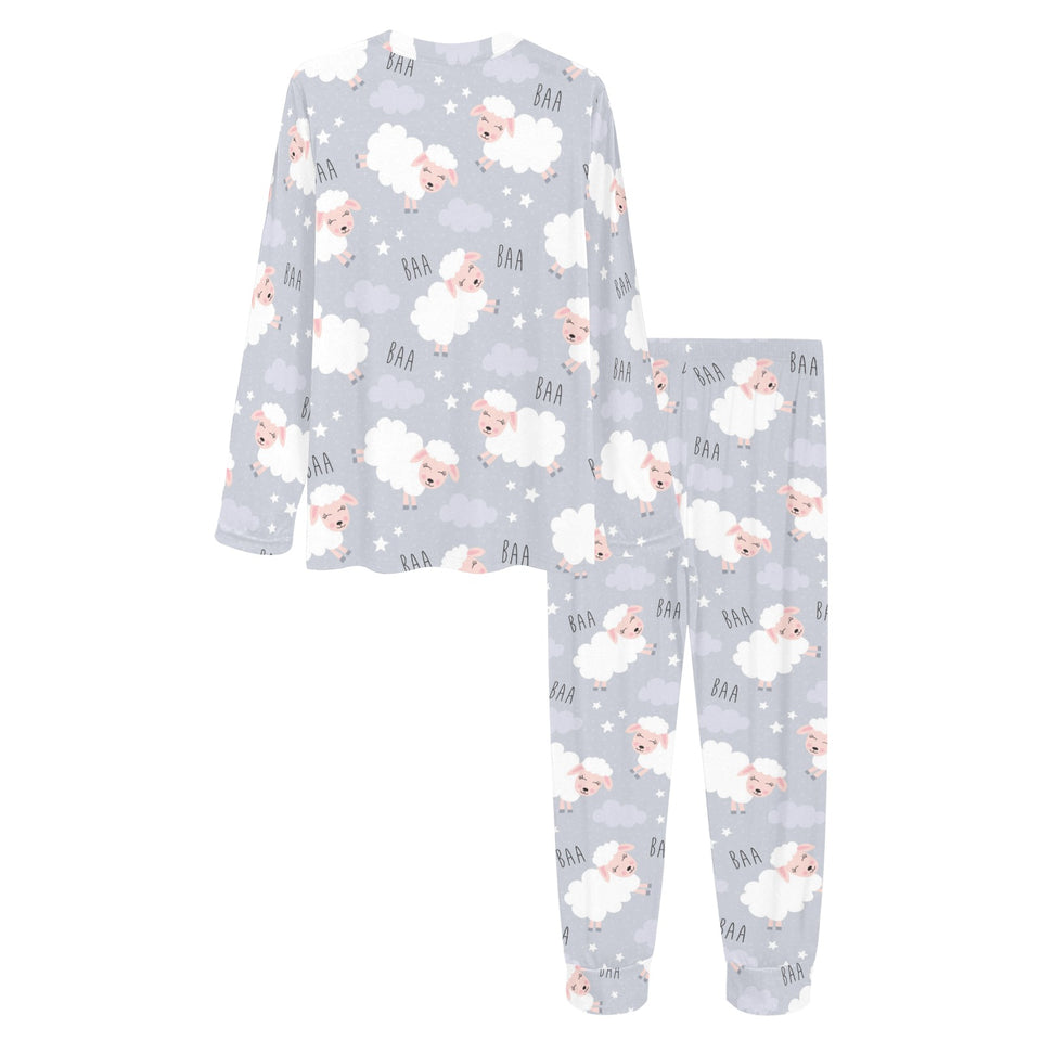 Sweet dreams sheep pattern Women's All Over Print Pajama Set