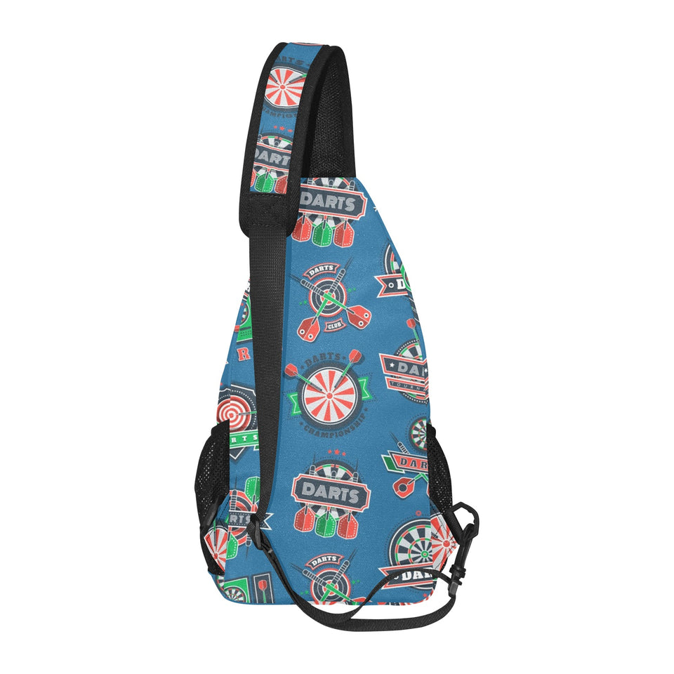 Darts Pattern Print Design 02 All Over Print Chest Bag