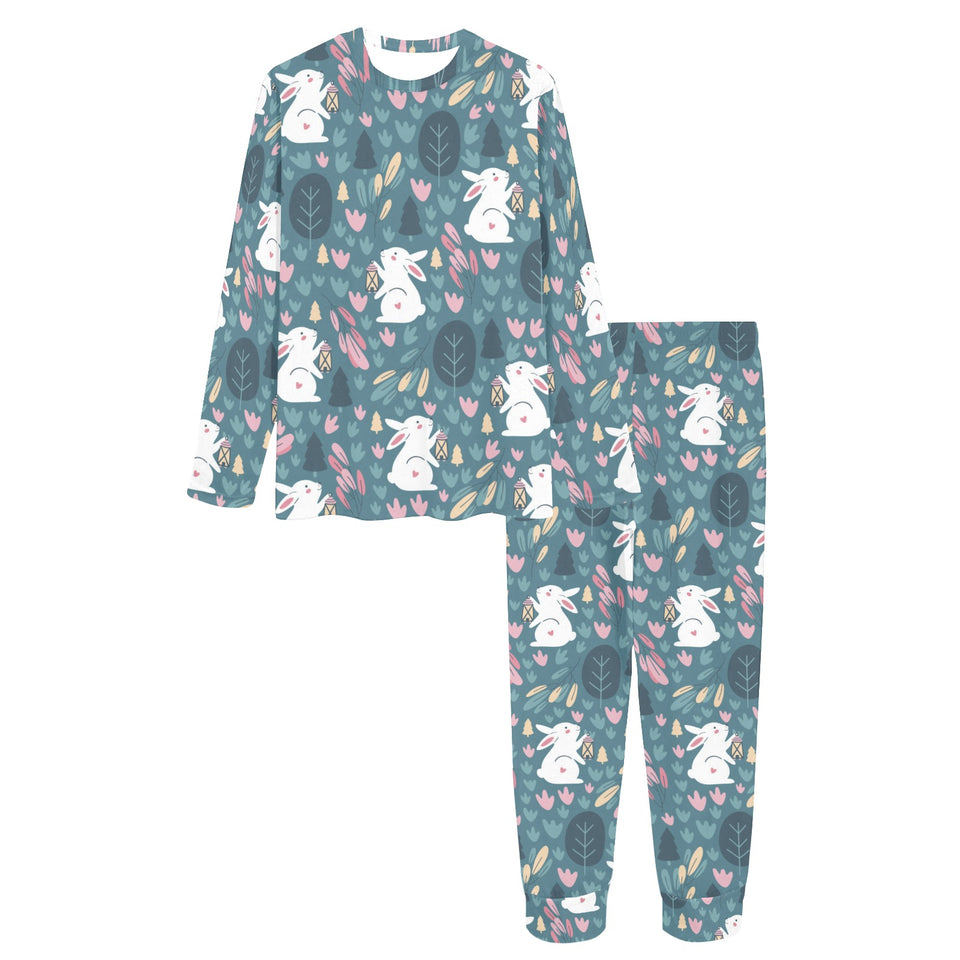 Cute rabbit pattern Women's All Over Print Pajama Set
